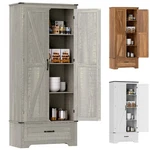 Homcom Farmhouse Pantry Cabinet, Kitchen. Fixed Price $199.99.