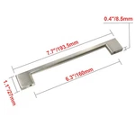 Utopia Alley Brax Ii Pull Metal Brushed Nickel Drawer Handle, 6.3". Fixed Price $178.17.