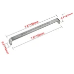 Utopia Alley Gleam Pull - Brushed Nickel Metal Drawer Handle, 7.5". Fixed Price $49.61.