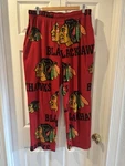 Chicago Blackhawks Fleece Pajama Bottoms Men Large Red Drawer Sleepwear. Fixed Price $16.50.