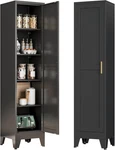 67" Tall Slim Metal Cabinet, Narrow Pantry Storage For Home,kitchen, Living Room. Fixed Price $129.99.
