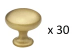 *lot Of 30* Gliderite 1-1/8 In. Dia Satin Gold Classic Round Cabinet Knobs. Fixed Price $29.99.