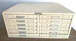 Steelmaster 12 Drawer Flat File Index Cabinet Vintage Industrial Art Usa. Fixed Price $450.00.