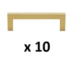 *10* Gliderite 3-3/4 In. Center-to-center Brass Gold Slim Square Bar Pulls. Fixed Price $29.99.