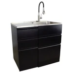 Transolid Trs KW-2222 Laundry Metal Cabinet 37-5/16" Black. Fixed Price $2059.34.