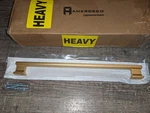 9 Pack 10" Hole Centers Brushed Gold Solid Cabinet Pulls, Heavy Drawer Handles. Fixed Price $43.99.