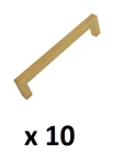 *lot Of 10* Gliderite 5 In. Center Solid Square Bar Cabinet Pull, Brass Gold. Fixed Price $31.99.