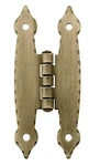 (5 Pack) Forged Edge Surface Mount "h" Hinge Flush Doors Antique Brass 3-1. Fixed Price $20.94.
