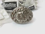 8 Gliderite Hardware Cabinet Pulls 5710-SN-1 Oval 2" Ornate Floral Knobs Nickel. Fixed Price $30.00.