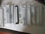 Lot Of 10 New Gliderite 21683-192-MB-1 Matte Black Solid Square Cabinet Bar Pull. Fixed Price $36.99.
