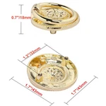 Utopia Alley Medici Cabinet Ring Pull Gold Metal Drawer Knobs 1 5/8". Fixed Price $8.31.