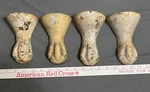 Lot 4 Cast Iron Antique Bath Tub Cook Wood Coal Stove Oven Ball Claw Foot Feet. Fixed Price $34.99.