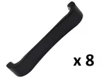 *8* Gliderite 4-1/2 In. C/c Matte Black Smooth Curved Flat Cabinet Handle Pulls. Fixed Price $14.99.