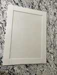 Door For Hampton Bay Westfield Shaker 36" Base Kitchen Cabinet, Feather White. Fixed Price $25.00.
