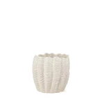 Homeroots 608345 11 In. Cream Ceramic Sculptural Waves Table Vase. Fixed Price $144.93.