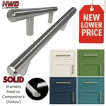 Solid Stainless Steel Cabinet Pulls Handle Modern Kitchen Brushed Nickel Bar. Fixed Price $138.75.