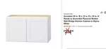 Hampton Bay Avondale 30 X 12 18 In. Wall Kitchen Cabinet Alpine White. Fixed Price $175.00.
