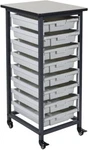 Luxor MBS-SR-8S Mobile Storage Unit Single Row With Small Gray. Fixed Price $219.69.