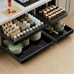 Paketa 4 Pack Expandable Pull Out Cabinet Organizer, 21'' Deep Drawe.... Fixed Price $135.52.
