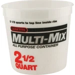 Leaktite 2.5 Qt. Semi-transparent Multi-mix All Purpose Mixing And Storage. Fixed Price $8.69.