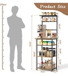 5 Tier Coffee Bar Station Corner Kitchen Stand Farm House Style Bakers Rack. Fixed Price $69.95.