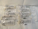 Lot Of 10 Gliderite 6-1/4" Center-to-center Satin Gold Solid Knurled Bar Pull. Fixed Price $64.88.