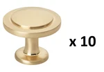 *lot Of 10* Gliderite 1-1/4 In. Classic Round Ring Champagne Gold Cabinet Knob. Fixed Price $14.99.