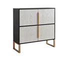 4 Door Storage Cabinet Buffet Sideboard With Metal Base Handles For Home Kitchen. Fixed Price $239.99.