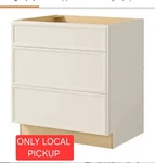 Hampton Bay Leyton 30 In. Wx 24 Dx 34.5 Ready Assemble Plywood. Fixed Price $190.00.