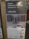 Mills Pride Aspen LP60-GVA Laundry Wall Cabinet Set, Adjustable Shelves, Plywood. Fixed Price $200.00.