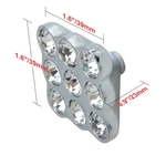 Utopia Alley Gleam 9 Crystal Cabinet Pull -polished Chrome Metal Knobs 1.6". Fixed Price $9.42.
