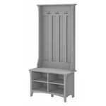 Bush Furniture Salinas Hall Tree With Shoe Storage Bench Cape Cod Gray. Fixed Price $201.91.