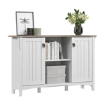 Salinas Accent Storage Cabinet With Doors White And Gray - Engineered Wood. Fixed Price $219.99.