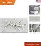 Hand-painted 30X60 Inch Thick Texture White Oil Painting Contemporary Art. Fixed Price $399.99.