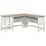 Sauder Cottage Road Engineered Wood L-shaped Home Office Desk Soft White. Fixed Price $413.99.