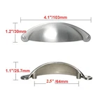 Utopia Alley Elgin Bin Pull Handle -metal Brushed Nickel Drawer 2.5". Fixed Price $8.70.