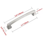 Utopia Alley Brett Pull - Brushed Nickel Metal Drawer Handle, 5.0". Fixed Price $9.81.