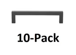 *10-PACK* Gliderite 5 In. Matte Black Square Slim Cabinet Drawer Bar Pulls. Fixed Price $17.99.