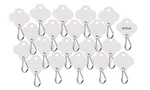 Lucky Line Shamrock Cabinet Key Tag With Hook, 20 Pack, White (25700). Fixed Price $9.58.