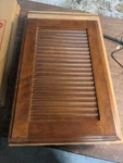 Brammer Wooden Cherry Louver Kitchen Cabinet Left Door 13 X 20.25" Vintage. Fixed Price $44.99.