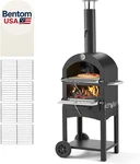 Outdoor Pizza Oven, 12" Pellet Ovens, 2-LAYER Wood Fired, B. Fixed Price $250.00.