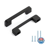 Home Edit Black Cabinet Pulls 3-3/4 Inch Hole Spacing Wide Base Kitchen. Fixed Price $62.39.