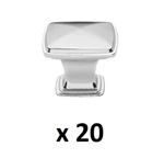*(2) 10-PACKS* Gliderite 1-1/4 In. Polished Chrome Square Deco Cabinet Knobs. Fixed Price $33.99.