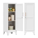 Metal Kitchen Pantry Storage Cabinet 2 Shelves Home Office Lockable File. Fixed Price $79.99.