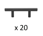 *2 10-PACKS* Gliderite 2-1/2 In. Matte Black Solid Handle Drawer Bar Pulls. Fixed Price $29.99.
