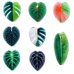 Decorative Leaf Shaped Magnets For Home, Set Of Small Medium, Multi Color. Fixed Price $19.95.