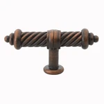 Gliderite 3-1/2" Rustic Bronze Twisted Steel Cabinet Dresser Knob 3131-ORB-1. Fixed Price $6.49.