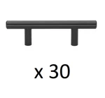 *3 10-PACKS* Gliderite 2-1/2 In. Matte Black Solid Handle Drawer Bar Pulls. Fixed Price $44.99.