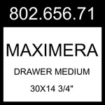 Ikea Maximera Drawer Medium White 30X14 3/4" 802.656.71. Fixed Price $135.99.