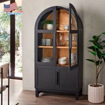 Juliet Kitchen Rounded Arch Cabinet Rich Black Free Shipping Usa. Fixed Price $500.69.